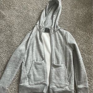 Figs Heather gray hoodie, full zip. Worn once by previous owner. size small